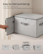SONGMICS Set of 3 Storage Bins with Zipper Lids, 31 Quart Storage Boxes - Image 4