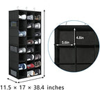 Libeder 24 Section Hanging Shoe Organizer & Storage for Closet, Black - Image 2