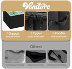 Large Under Bed Storage Containers, 12" Height, 31" Long, 2 Pack, Black - Image 5