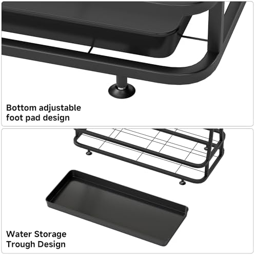 tonchean Large-Capacity Commercial Umbrella Stand with 21-Slots 24 Hooks - Image 3