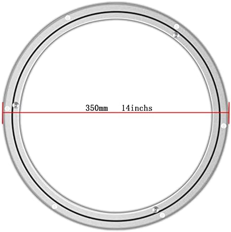 Aluminum Lazy Susan Hardware Metal Rotating Turntable Bearings Swivel Plate Hardware for Dining-Table and Workbench (14 Inchs) … - Image 2