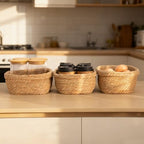 Kingwillow Square Seagrass Baskets for Organizing, Set of 3 - Image 2