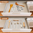 Teenyyou 1 Pcs Expandable Drawer Organizer, 12 x 16 Inches, 5-7 Slots - Image 4