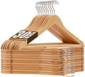 Wooden Hangers 30 Pack Solid Wood Hangers,Heavy Duty Coat Hangers for Closet, Wooden Clothes Hangers for Suits, Shirts, Pants, Jackets(Natural) by Uinicor
