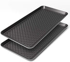 Finorder Multi-Purpose Boot Trays, 2 Pack, 30" x 15" x 1.2", Black by Yourfinalorder