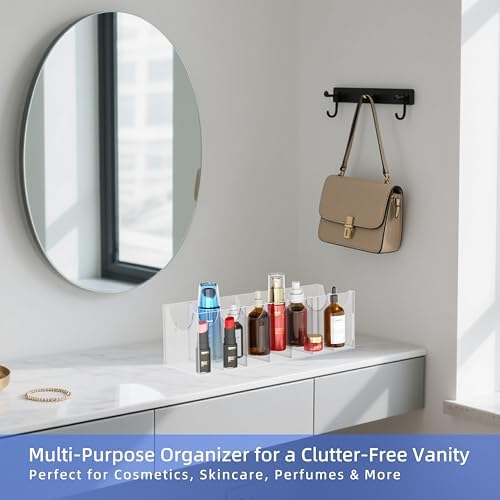 Acrylic Belt Organizer Box with 7 Compartments, Wall-Mount or Desktop Belt Storage for Men & Women, Holds Large Buckle Belts, Transparent Belt Holder for Closet Drawer Dresser (7 Compartments) - Image 5
