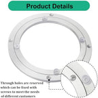 3 Pack 8 Inch Aluminium Alloy Turntable Bearing, Heavy Duty Swivel Turntable Lazy Susan for Round Dining Table, 8" Smooth Swivel Turntables for Lazy Susan Dining Table?Silver - Image 4