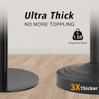 Hoimpro Hand Towel Holder Stand Bathroom Countertop Towel Bar Rack Black - Image 4