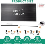 FRAYSCENT Slat Wall Paneling Garage Slat Wall Storage Systems Slatwall Panels Power Tool Organizer Wall Mount, PVC Garage Storage & Organization Products Slate Board (Black, 4ft x 8ft with 15 Hooks) - Image 2