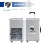 Grand Fusion Stow-N-Go Hanging Travel Shelves, Packing Organizer for Luggage. Carry on Closet for Suitcase. Expandable Packing Cube. Travel Essentials. (Dark Gray - L, L = (L) 11.8" x (W) 11.8") - Image 4