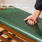Solid Wood Shoe Rack Bench with Flip-Top Storage, Green, 31.5'' - Image 4