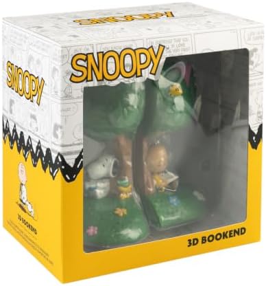 Grupo Erik Peanuts Snoopy Book Ends for Shelves, Snoopy Gifts - Image 3