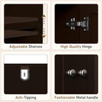 Over Toilet Storage Cabinet with Barn Door & Adjustable Shelves - Image 5