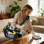 Ytonet Large Cleaning Bag, Adjustable Cleaning Caddy for Cleaning Supplies - Image 6