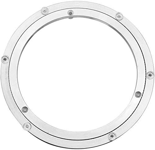 Aluminium Alloy Turntable Bearing, Heavy Duty Swivel Turntable Lazy Susan Rotating Bearing Turntable Round Dining Table Smooth Swivel Plate Hardware, 16" by Besimple