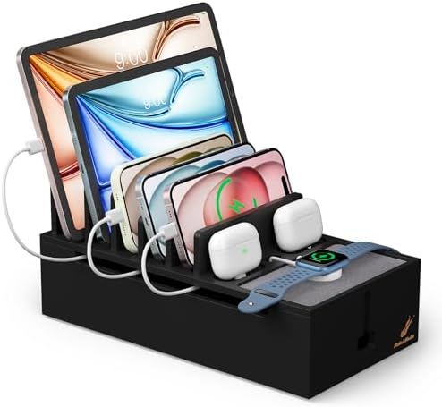 Pezin & Hulin Bamboo Cable Management Box, No Power Adapter -Black by PezinHulin