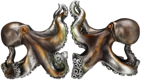 Maitys Decorative Octopus Bookends 6.25 Inch for Shelf Desk Decor by Maitys