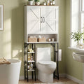 Over The Toilet Storage Cabinet,31" W Bathroom Organizer, White by Unknown