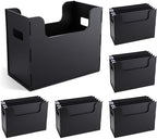 6 Pcs Portable Desktop File, Filing Organizer, Black by Trandraft