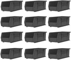 Akro-Mils 30234 AkroBins Plastic Storage Bins, 15"x5"x5", Black, 12-Pack - Image 4