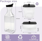 POLRAI 5 Pack Laundry Pod Container and Detergent Dispenser and Dryer Sheet Holder with Wooden Lids Labels and Spoon Clear Storage for Laundry Room Organization - Image 5