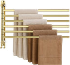 Teenyyou 20.4" Swivel Towel Rack 6 Arms 304 Stainless Steel Gold by Teenyyou