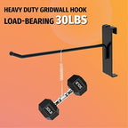 HUHOLE 32 Pack 8 Inch Black Gridwall Hooks for 3 × 3 Wire Grid Panel - Image 5