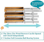 OCG Pull Out Cabinet Drawer 20" W x 21" D, 3 Tier Pull Out Cabinet Organizer, Heavy-Duty Slide Out Drawer for Cabinets, Organization for Kitchen, Pantry, Bathroom - Image 7