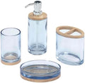 IZOD - Bathroom Set, Lotion Pump, Tumbler, Toothbrush Holder & Vanity Tray by IZOD