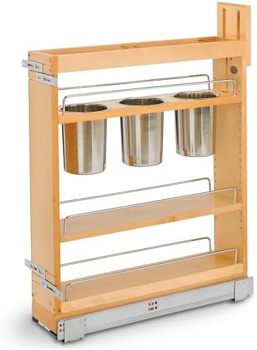 Rev-A-Shelf Pullout Organizer w/Soft-Close, Min Cabinet Opening 5.5" W by Rev-A-Shelf