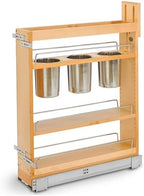 Rev-A-Shelf Pullout Organizer w/Soft-Close, Min Cabinet Opening 5.5" W by Rev-A-Shelf