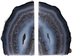 Nature's Decorations Natural Agate Bookends - A-Quality XL Heavy Duty Geode, Earth Tone & Neutral Shelf Decor, Crystal Gift, 1 Pair (6-8 lbs) by NaturesDecorations