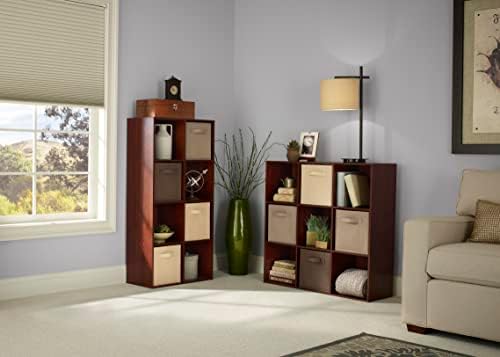 ClosetMaid Cubeicals 8 Cube Storage Shelf Organizer Bookshelf, Stackable, Vertical or Horizontal, Easy Assembly, Wood, Dark Cherry Finish - Image 2