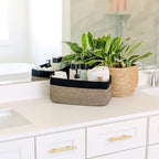 NaturalCozy 13.5”x8.5”x5.5” Rectangle Storage Baskets for Shelves 3 Pack | Cotton Rope Woven Small Baskets for Organizing | Small Storage Bins for Nursery, Bathroom, Closet, Shelf, Decorative - Image 5