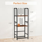 Snughome Towel Rack Free Standing 3-Tier M-Shaped Detachable Dividers, Metal Towel Storage Shelf for Bathroom, Pool Towel Rack Holder, Space-Saving Storage Organizer, Modern Bath Towel Storage Holder - Image 5