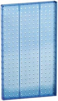 Azar 771332-BLU Pegboard 1-Sided Wall Panel, Blue Translucent Color, 2-Pack by AzarDisplays