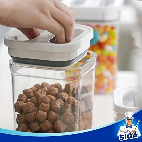 MR.SIGA 4 Pack Airtight Food Storage Container Set for Pantry Organization - Image 4