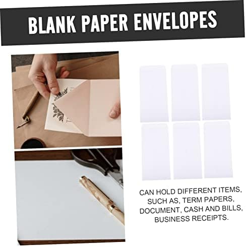 100pcs White Paper Cash Envelopes for Bills and Receipts Organizer - Image 5