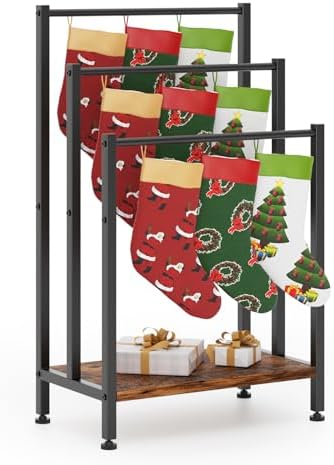 Towel Rack Freestanding, Blanket Rack Stand with Wooden Storage - Image 2