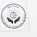 Custom Return Address Stamp - Pre-Inked, Portable Evening Prayers Name & Address Stamp, Ideal for Islamic Bookstore Owners, Custom Made Return Address Stamp, 1-5/8 Size, & Long-Lasting by AcornSalesCo