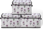 Stackable Storage Bins with Lids, 3 Pack by BestSellers