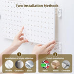 VUSIGN Peg Board Combination Kit 22"x22" Pegboards, White - Image 3