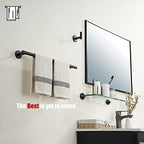 JQK Towel Bar Oil Rubbed Bronze, 19 Inch 304 Stainless Steel Thicken 0.8mm Towel Rack Bathroom, ORB Towel Holder Wall Mount, Useable Length 16 Inch TB110L16-ORB - Image 4