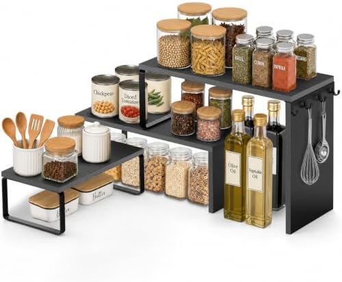 Kitchen Countertop Organizer, Counter Shelf for Corners Coffee Bars Pantry by Unknown