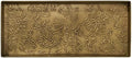 HF by LT Poppies Pattern Metal Boot Tray, 30 x 13 inches, Antique Brass Finish by HFbyLT