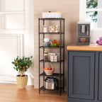 Golpart 6Tier Adjustable Storage Shelves Metal Wire Shelving Standing Shelf - Image 2