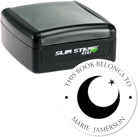 Personalized New Home Stamp - Portable Pre-Inked Serene Crescent Custom Made Stamp for Muslim Wedding Planners - Ideal Custom Made New Home Stamp for Housewarming Gifts and New Homeowners - Image 2