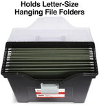 STAPLES Slim Portable File Tote, Letter Size, Black, 2/Pack - Image 7