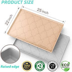 SIKADEER Waterproof Under Sink Mat 25" x 22" Silicone Mat Cabinet Protector - Image 3
