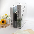 Magazine Holder, 2 Pack Acrylic Magazine File Holder,A4 Vertical File Organizer with Handle for Desk,Clear Document Rack File Folder Storage Bin - Image 7